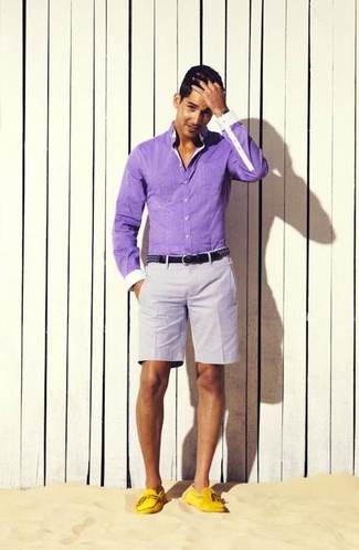 fashion do and don't shorts with yellow loafers