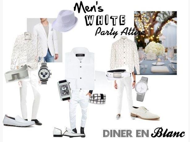 diner en blanc men's white attire