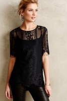 casual chic black lace