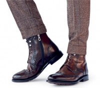 men's boots tweed pants