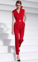 opera style red jumpsuit