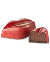 Valentine's Day hot lips truffles