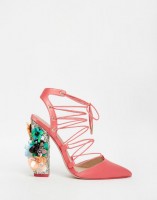 Spring Fashion Under $200 ASOS PRINCIPAL Lace Up Pointed Heels