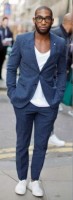 how to style sneakers with suit, casual style suit