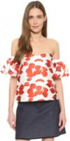 Spring Fashion Under $200 Renamed Red Petal off the shoulder top