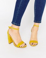 Spring Fashion Under $200 Steve Madden yellow block high heel