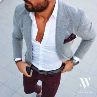 men's belt gray blazer gray belt