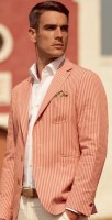 Sporty Styling Sport Coat, striped sport coat white shirt