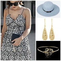 Gold Cup, Preakness, Kentucky Derby Looks, undeniable boutique white and black lace floral dress 