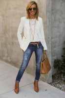 Spring's Stylish Updates, women's cuffed distressed denim 