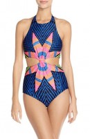 Chic One-Piece Swimsuits, mara hoffman cut out design one piece suit