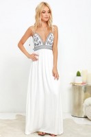 white embroidered maxi dress