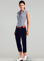 Sporty Chic Spring Sportswear, women's golf outfit navy and white