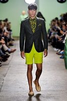 men's lime green shorts suit 200