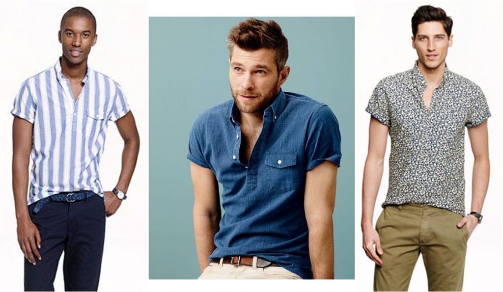 6 must haves men's summer style, men's popover shirts striped, chambray, and floral print
