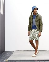 6 must haves men's summer style, men's print dock shorts, olive jacket JCrew