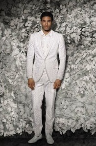 diner en blanc, men's white outfit, white suit