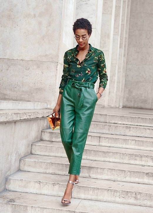How to Style Cropped Leather Pants