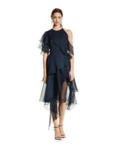 5 Dress Styles Every Woman Should Own, update your lbd to navy dress, Keepsake Say You Will Tiered Dress navy