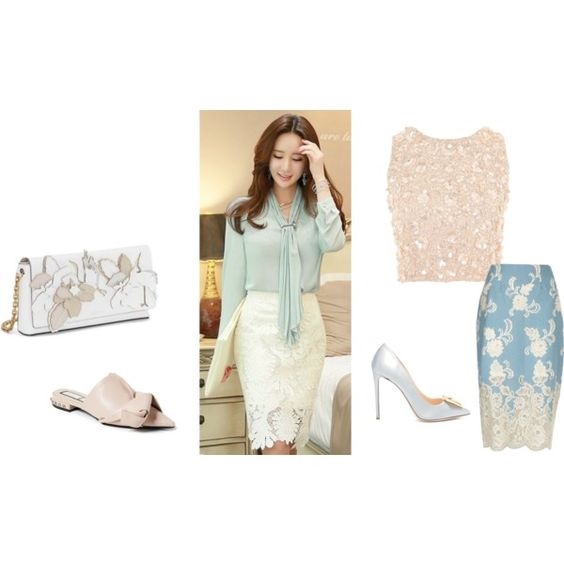 Pastels to Lace…Grown-Up Easter Dresses, modern lace, lace skirt and top