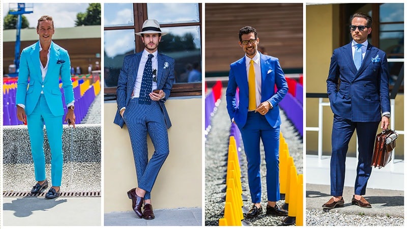 Men's Spring Suiting with Print Button Downs