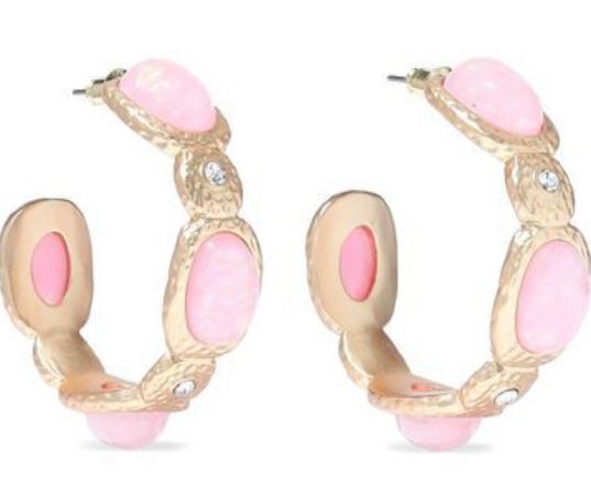 Galentine's Day Gifts & Glam, Galentine's gift, Kenneth Jay Lane pink hoop earrings