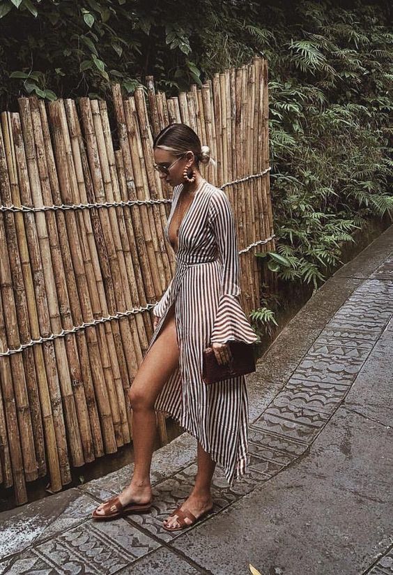 Must-Pack Travel Essentials for a Stylish Getaway, maxi coverup dress, striped maxi coverup