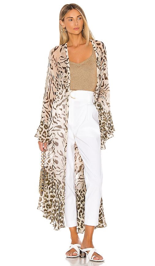 How to Make Bohemian Style Chic and Modern, caftans and kimonos, animal print kimono