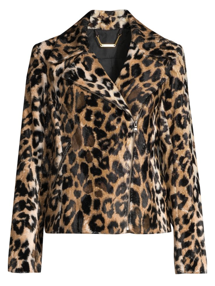 leopard print, leopard fashion, leopard jacket, Trina Turk wine country reprise leopard faux fur moto jacket