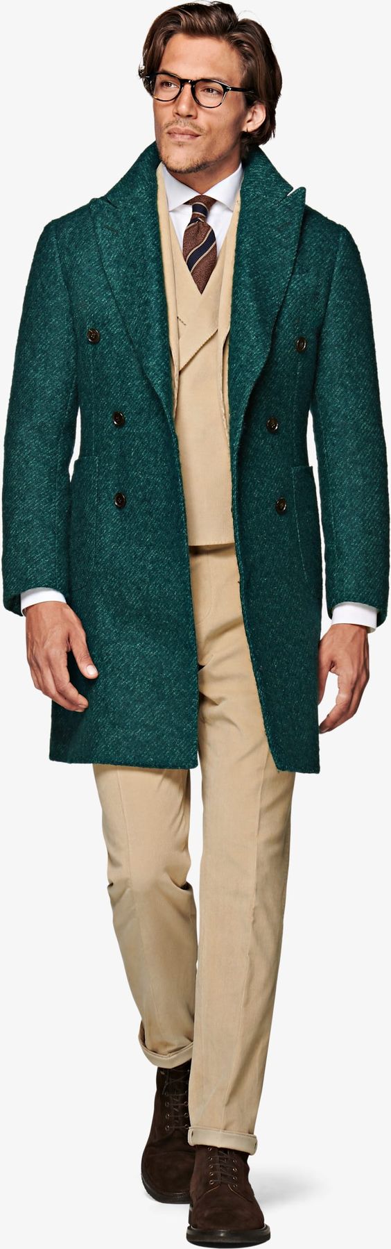How to Layer for Fall, suitsupply GREEN DOUBLE BREASTED COAT
