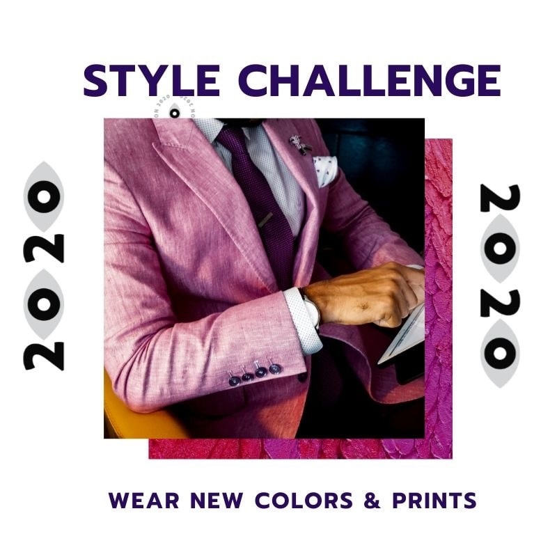 New Year Style Challenge, wear new colors and print clothing, men's color wardrobe