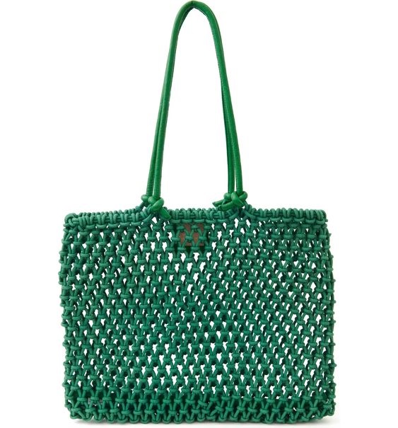 Summer Must-Have Accessories, woven bag, Clare V. Sandy Woven Market green Tote
