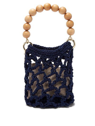 Summer Must Have Accessories, woven bag, ROSANTICA bead handle woven bag