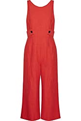 Divine Style Amazon women's spring fashion, Derek Lam Crosby red linen jumpsuit