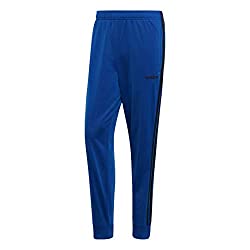 Divine Style Amazon men's spring fashion, adidas Men's Essentials 3-Stripes Tapered Tricot Pants blue