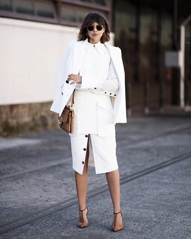 What Should Be On Your Style Radar for Spring, White, Bright and Irresistibly White outfits, women's all white outfit