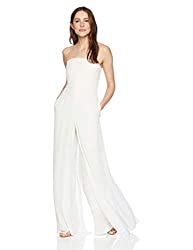 Divine Style Amazon women's, Halston white strapless jumpsuit