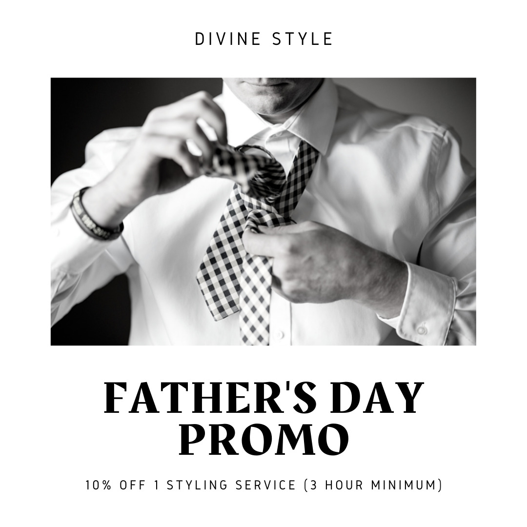 Divine Style personal stylist, father's day personal styling, father's day styling promotion