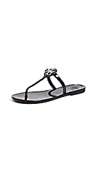 Divine Style Amazon women's summer essentials, Tory Burch mini miller flip flops black