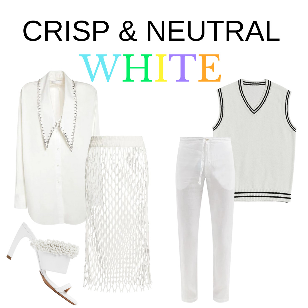 Summer Uniforms, Crisp and Neutral White Outfits