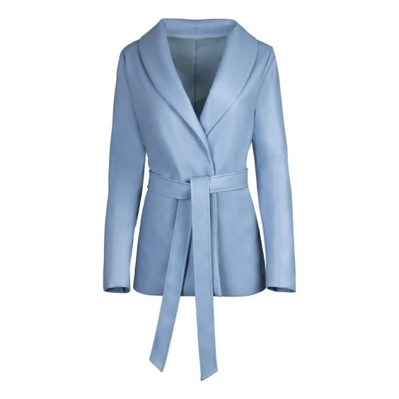 Chic Jackets for Perfect Winter Layering, warm weather winter jackets, Hilary MacMillan eggshell blue SHAWL COLLAR BLAZER  