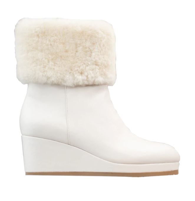 Chic Neutral Pieces for Winter, Cecilia New York Geramy white fur time booties