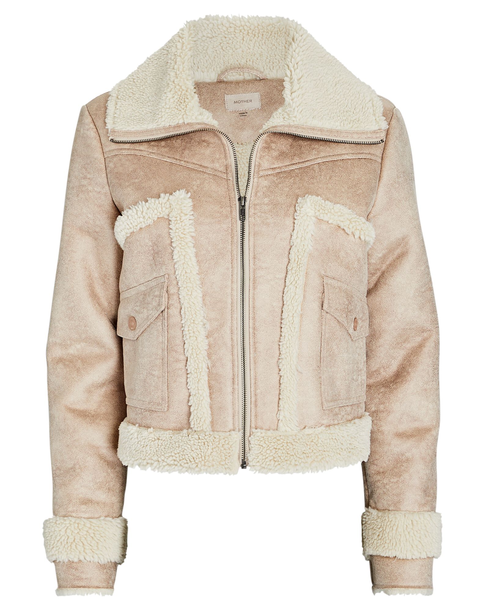 Chic Neutral Pieces for Winter, Mother The Patch Pocket Roamer Jacket neutral