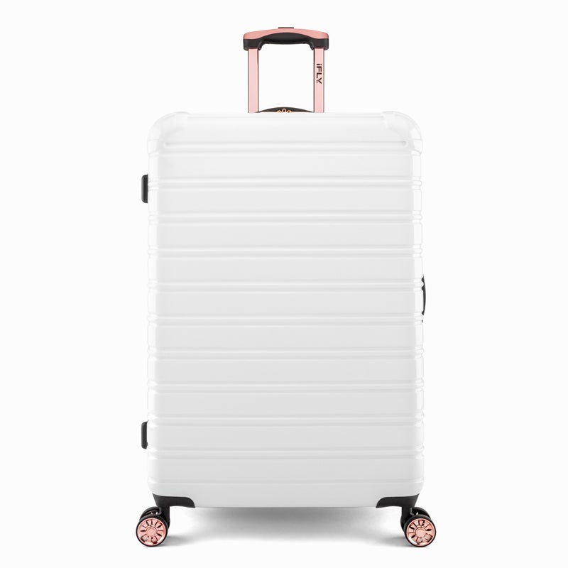 White and rose store gold luggage