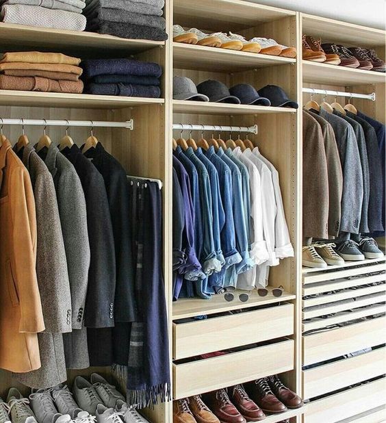 Divine Style Closet Edit, men's closet edit, men's closet organization