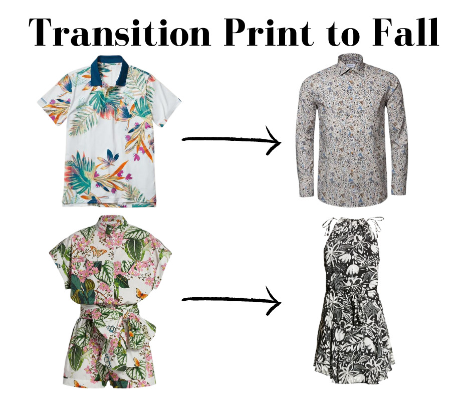 Fresh Prints for the Fall Season, transition to fall prints, fall botanical print