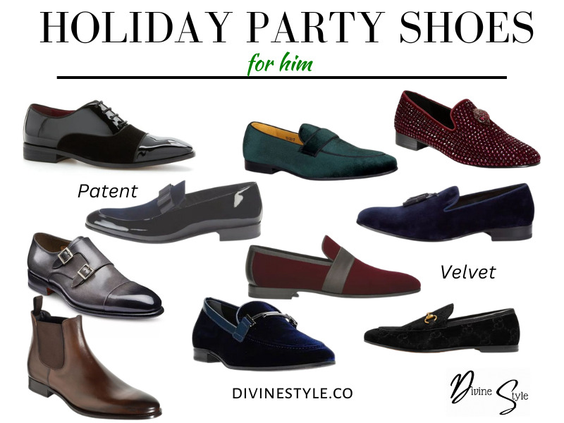 Sparkle in these Holiday Shoes, men's holiday shoes, men's dress shoes, holiday party shoes for guys