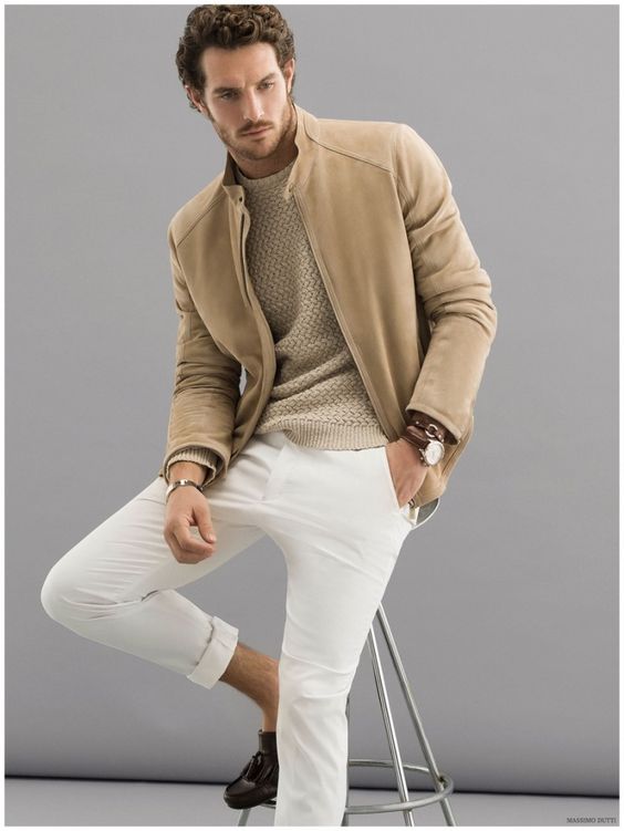 Winter Neutral Outfits with a Twist, casual neutral outfits, men's casual neutral outfit