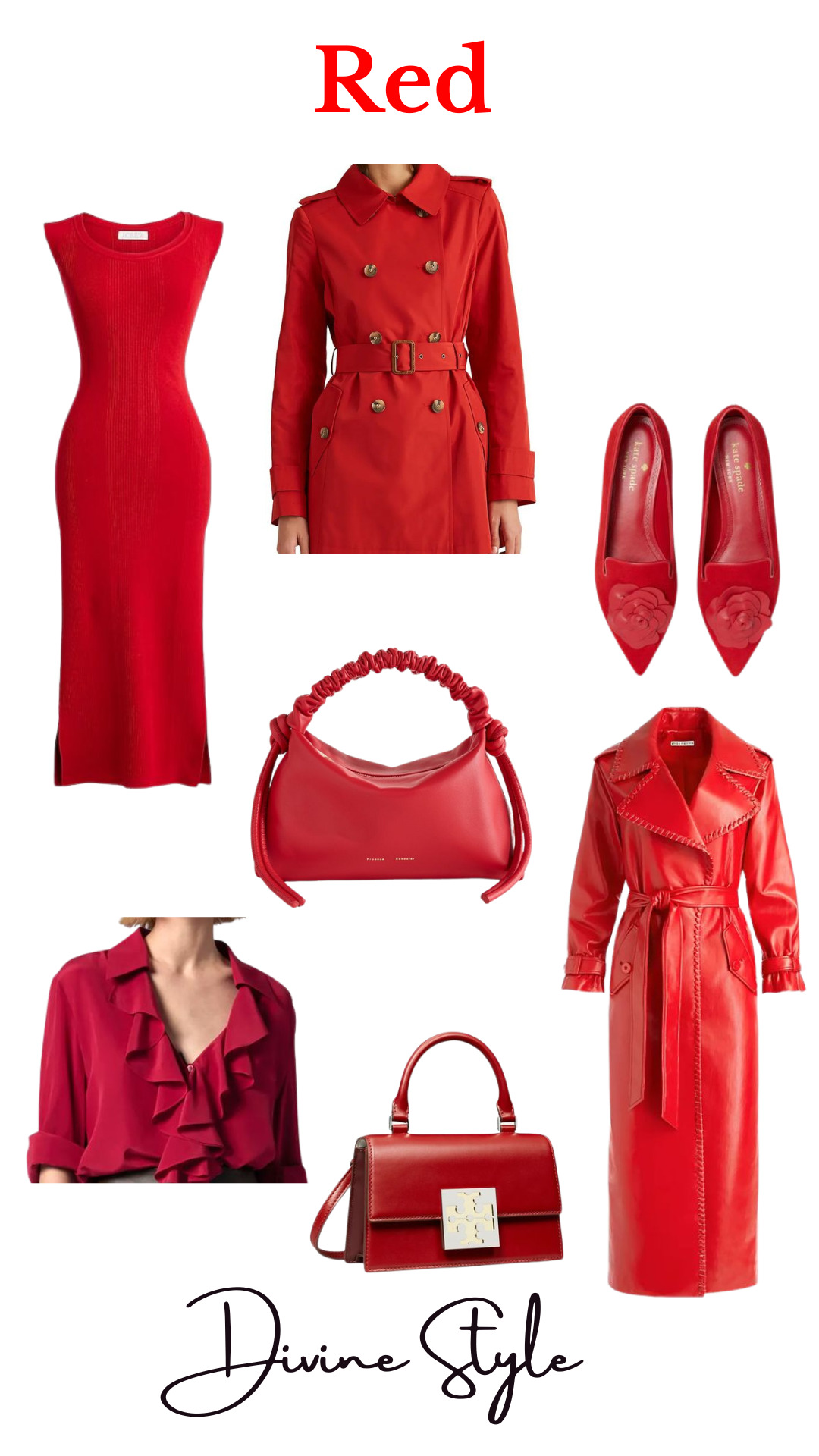 Fall Colors of the Season- Chocolate & Red, shop women's red clothing, shoes, accessories