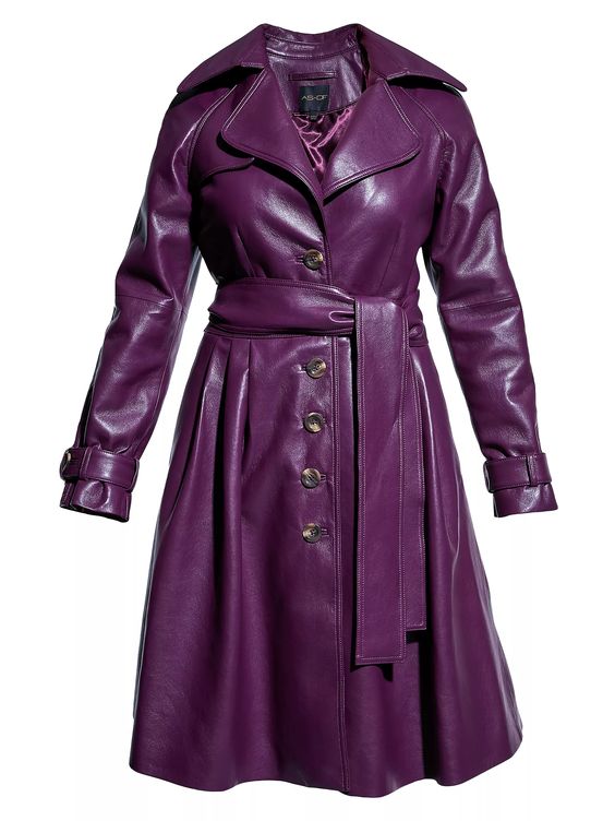 Luxury Layering, how to layer for women, women's winter layering, plum leather trench coat